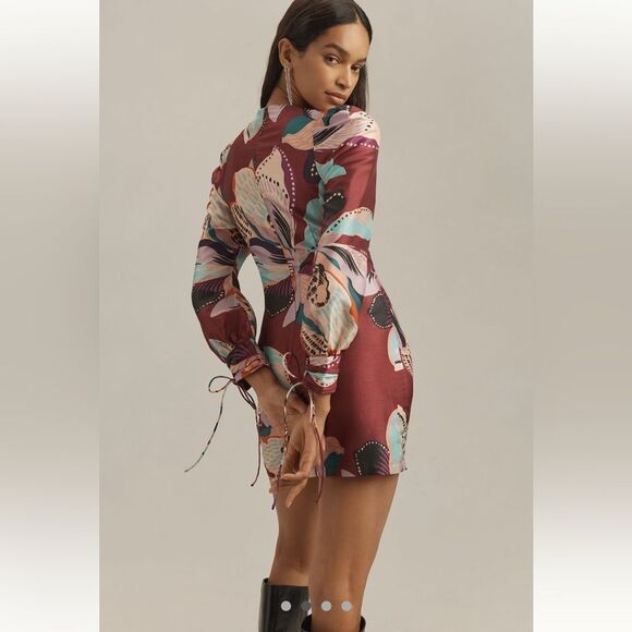 NWT Hutch Long-Sleeve Deva Mini Dress Large Anthropologie - Picture 6 of 16